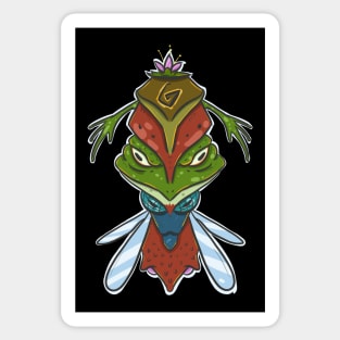 Frog dragonfly totem Sticker